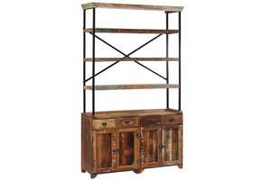 vidaXL Dressoir Massief Hout 120cm - 35% Korting!