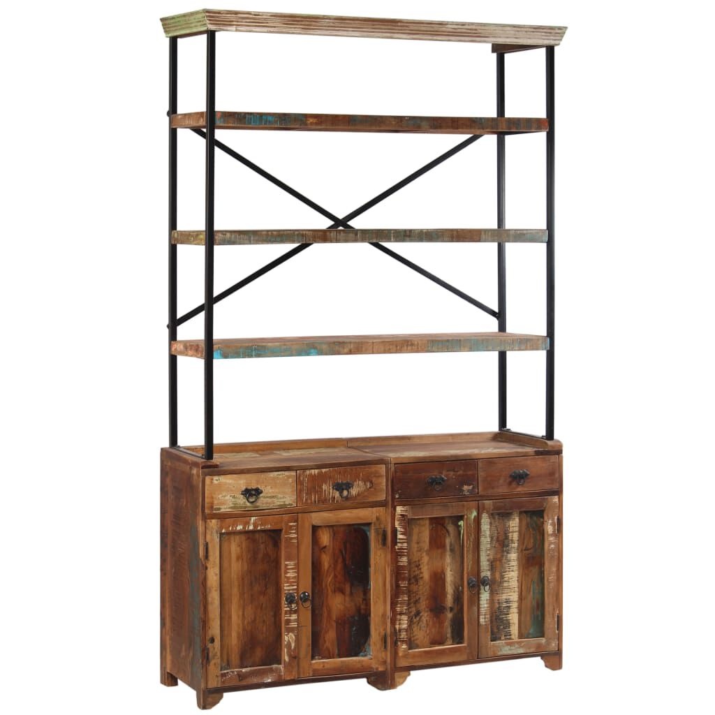 vidaXL Dressoir Massief Hout 120cm - 35% Korting!