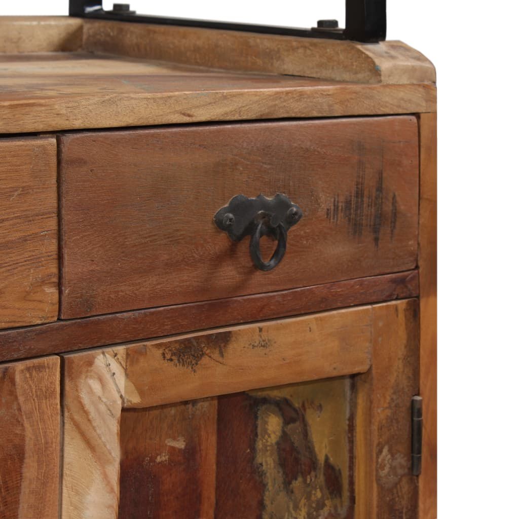vidaXL Dressoir Massief Hout 120cm - 35% Korting!