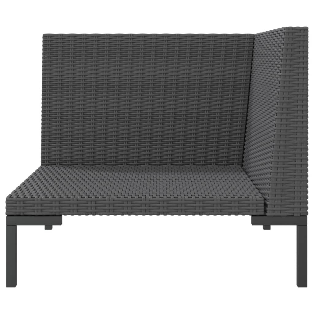VidaXL Halfronde Tuinbank Rattan met Kussens - 41% Korting!