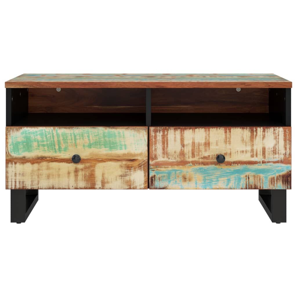 Salontafel Gerecycled Hout 80x54cm - 42% Korting!
