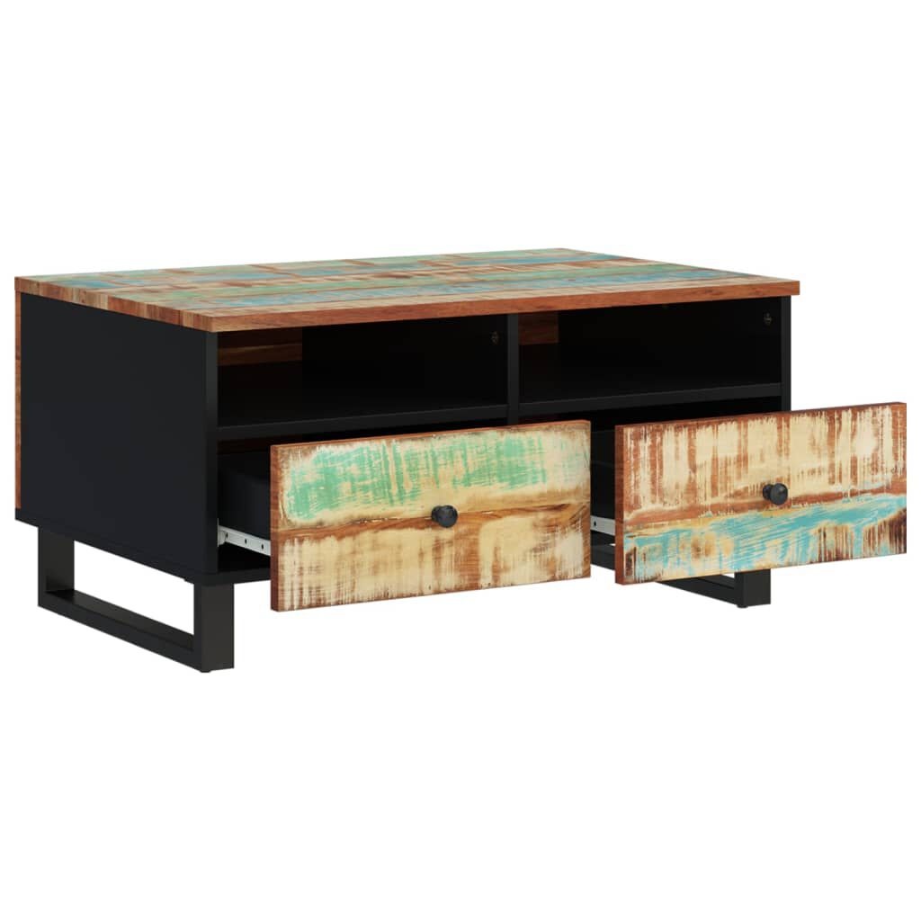 Salontafel Gerecycled Hout 80x54cm - 42% Korting!