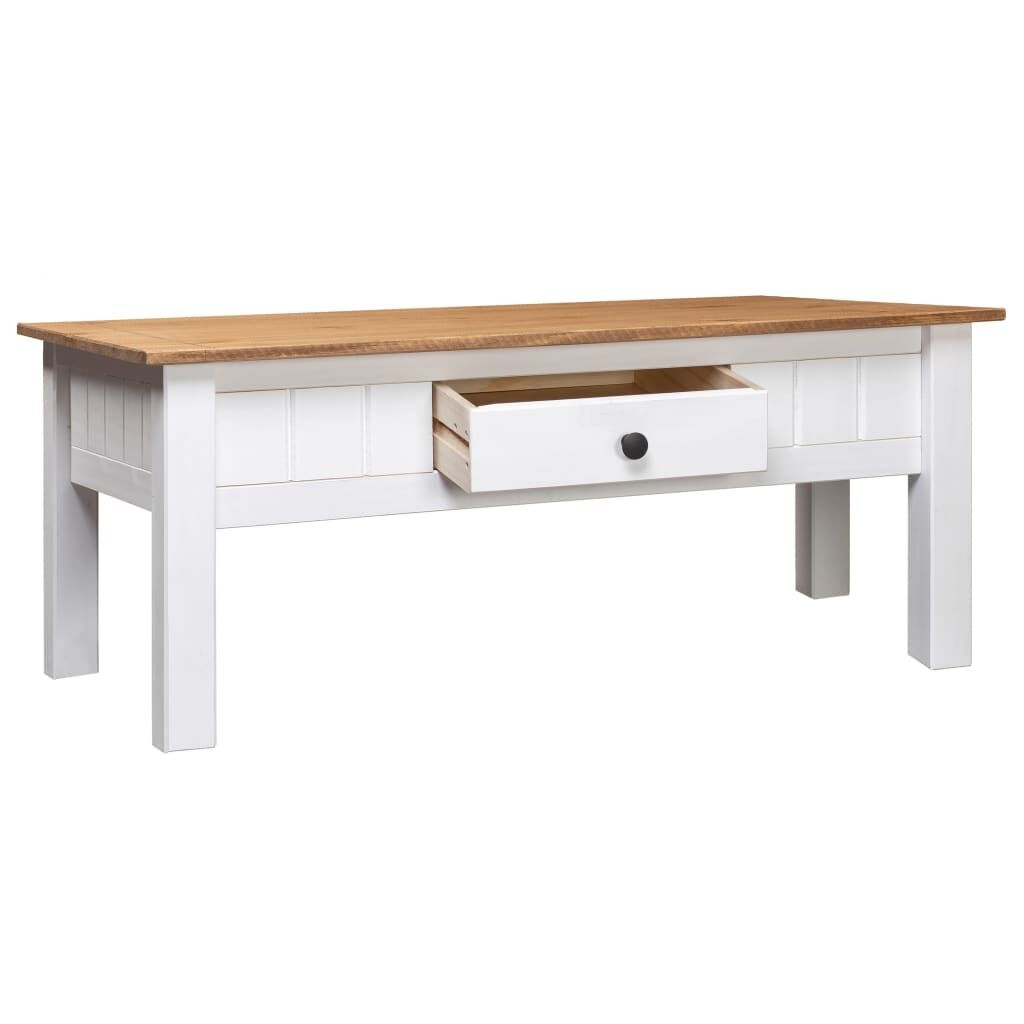 Salontafel Grenenhout Wit 100x60cm - 42% Korting! Nieuw!