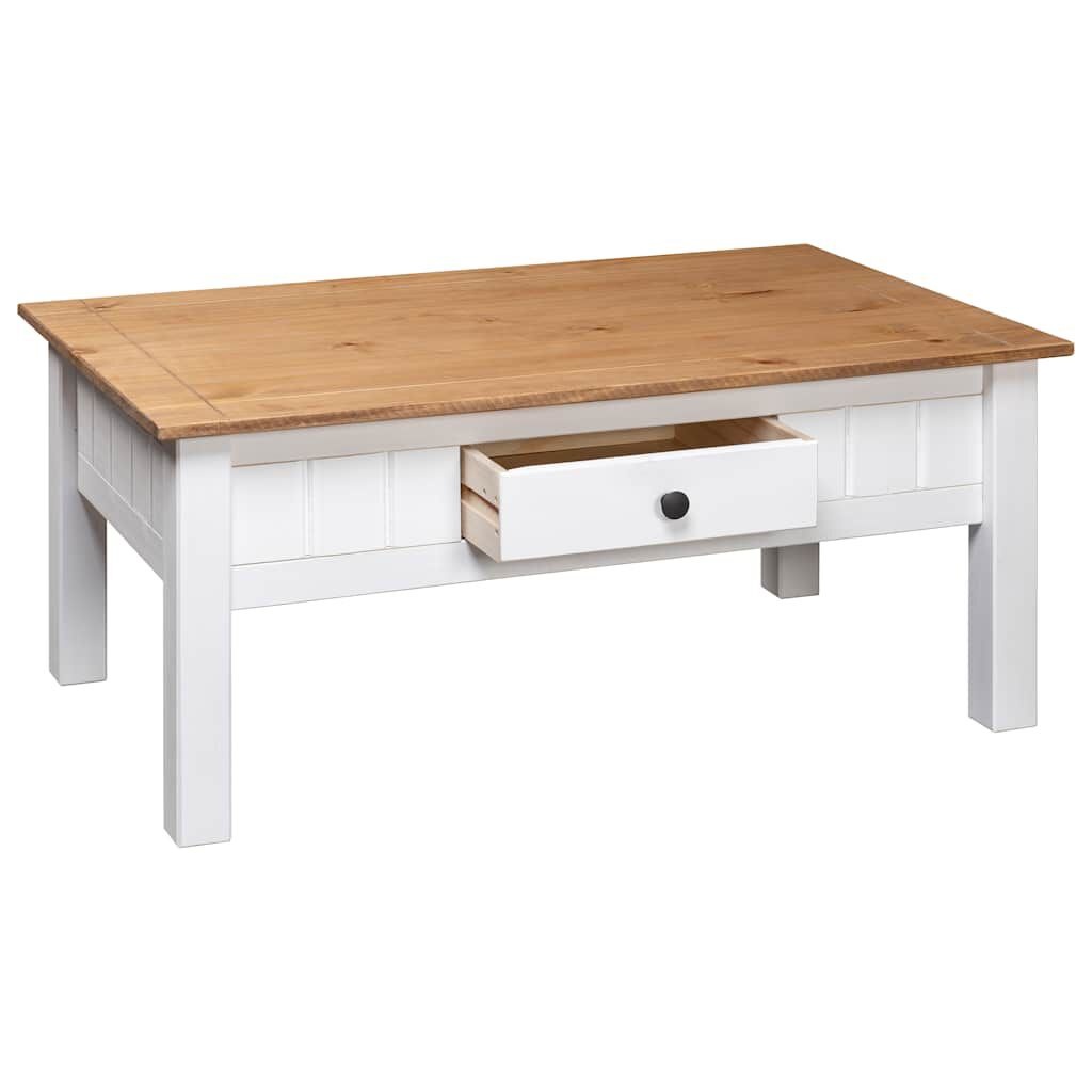 Salontafel Grenenhout Wit 100x60cm - 42% Korting! Nieuw!