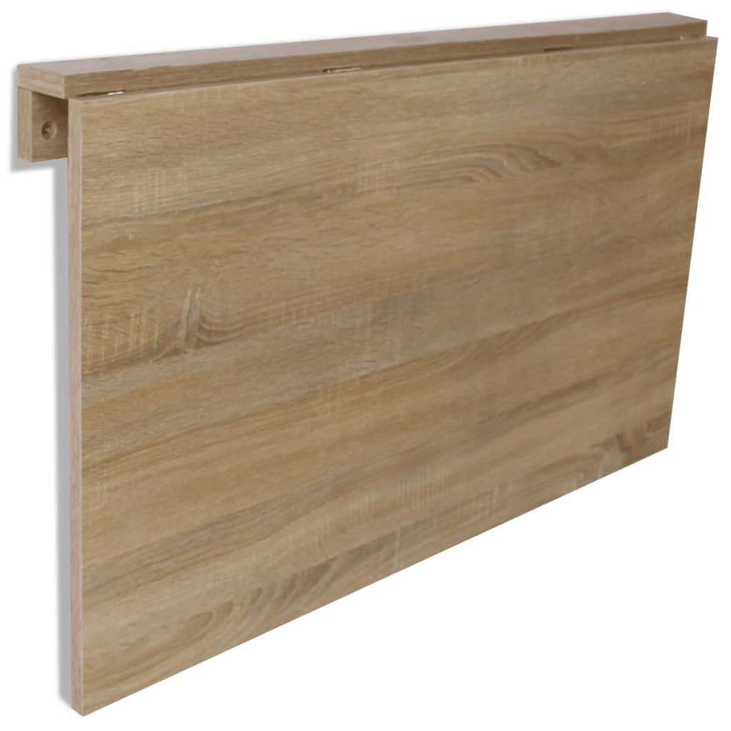 vidaXL Inklapbare Wandtafel Eiken 100x60cm - 35% Korting!