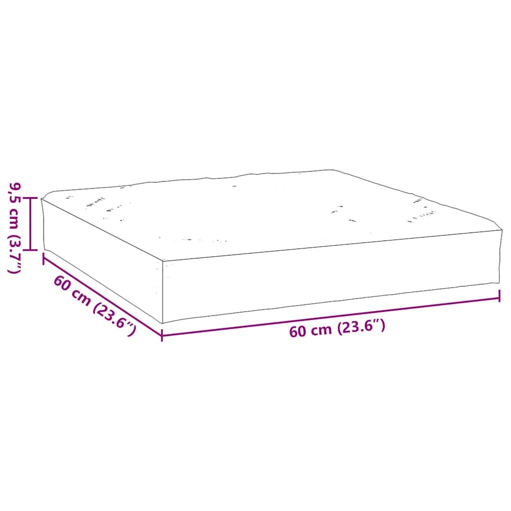 vidaXL Palletkussen Antraciet 60x60x8cm - 45% Korting!