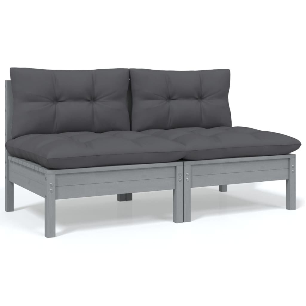 VidaXL Tuinbank Grijs Grenenhout - 35% Korting!