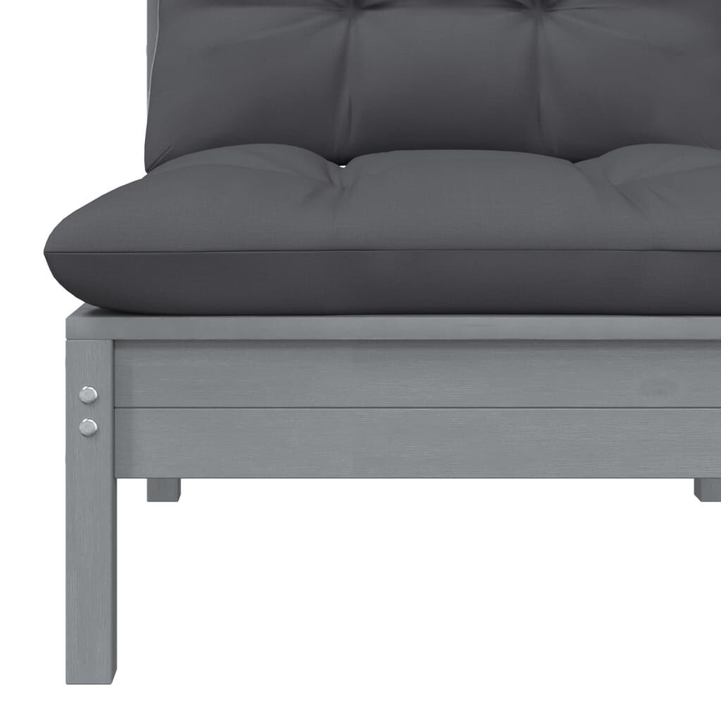 VidaXL Tuinbank Grijs Grenenhout - 35% Korting!