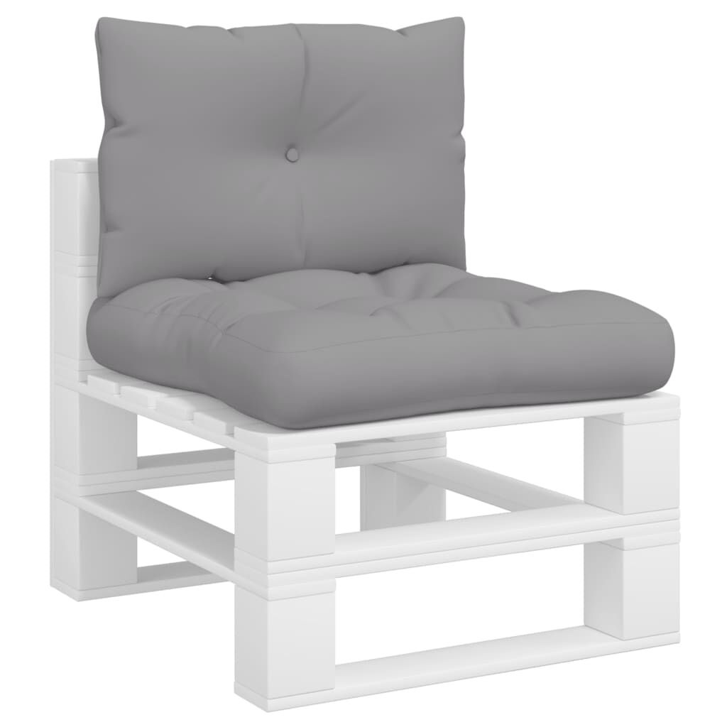 vidaXL Palletkussens Grijs (2 st) - 35% Korting! *NIEUW, Beschadigde Verpakking*