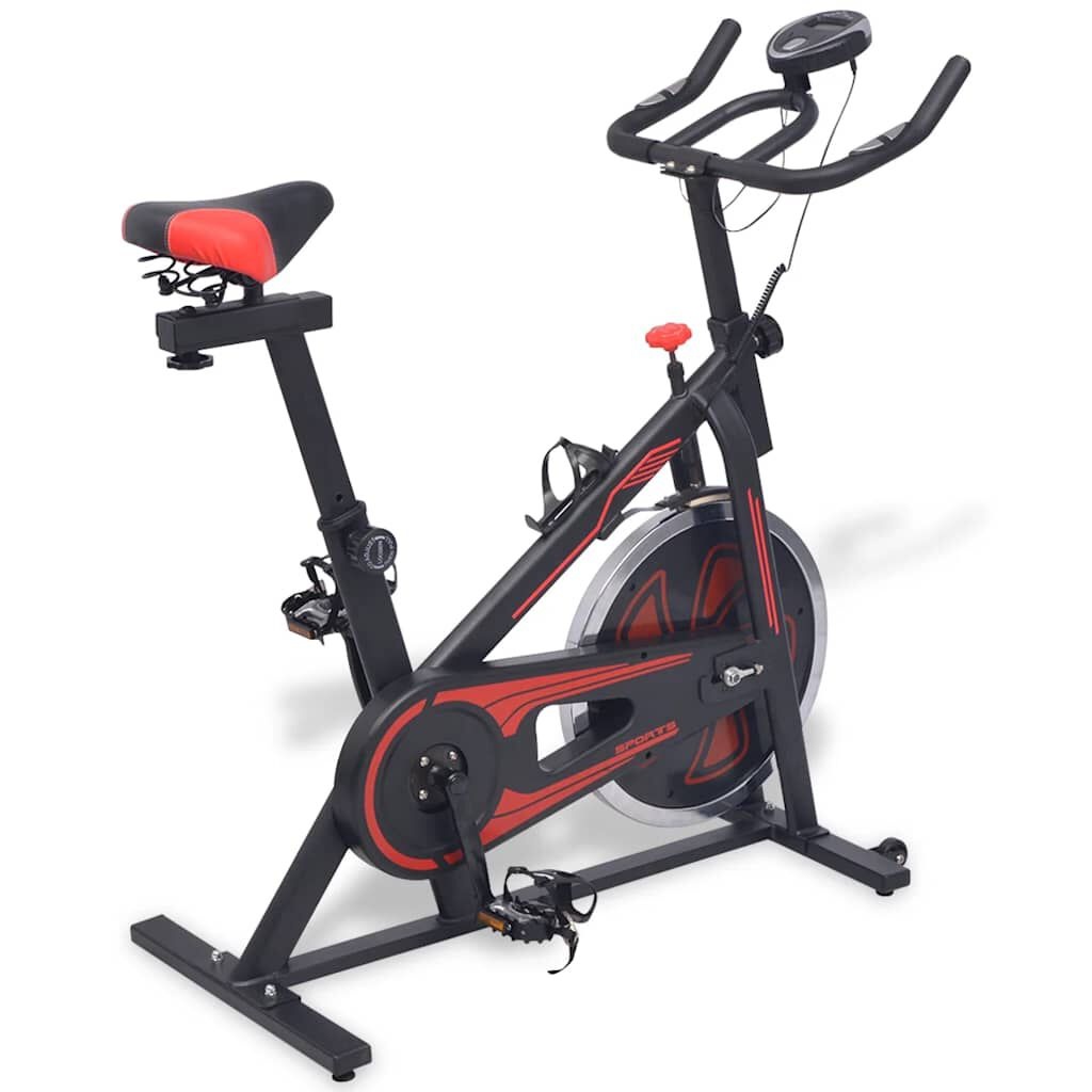 VidaXL Hometrainer Zwart/Rood - 45% Korting!