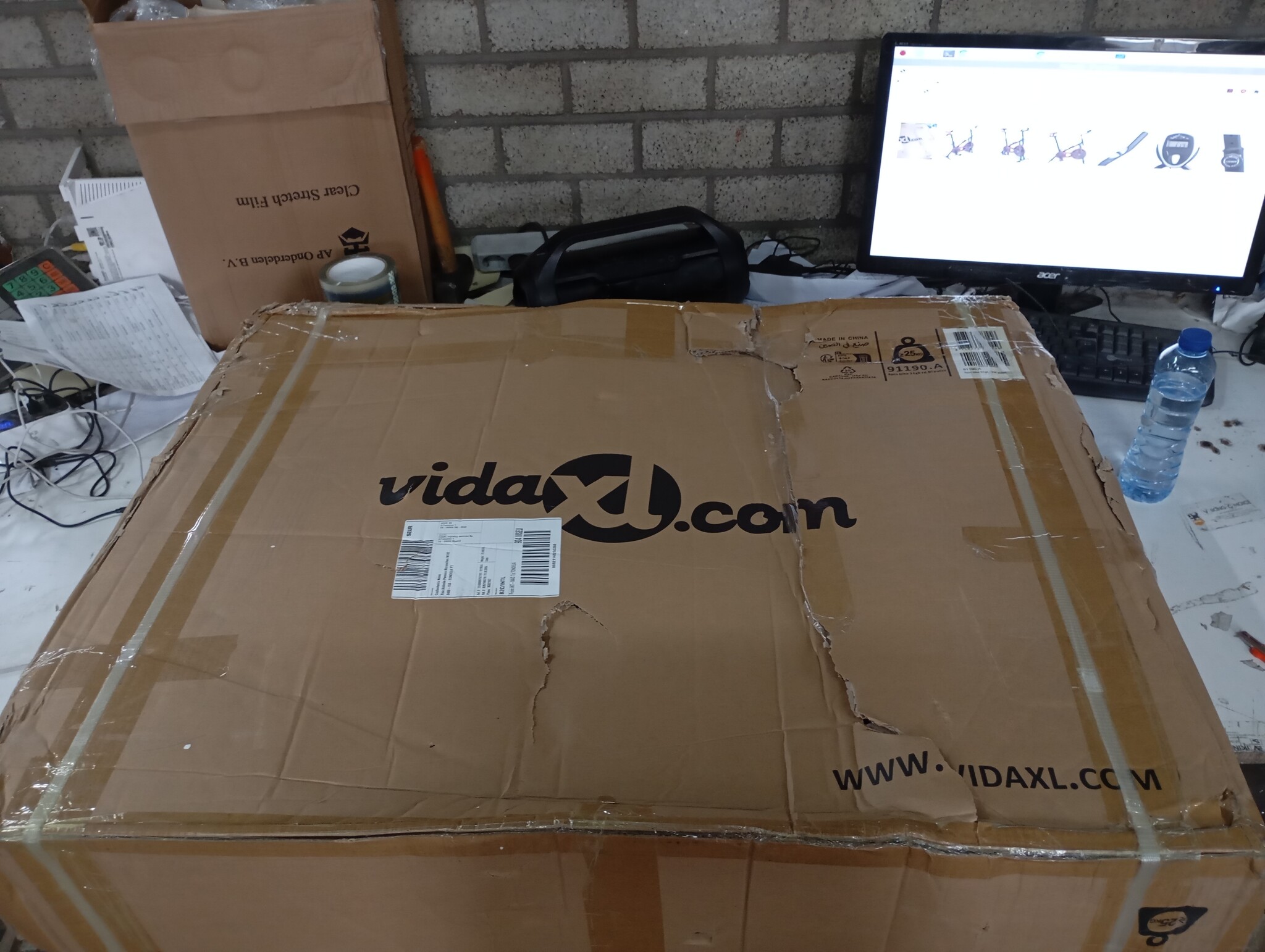VidaXL Hometrainer Zwart/Rood - 45% Korting!