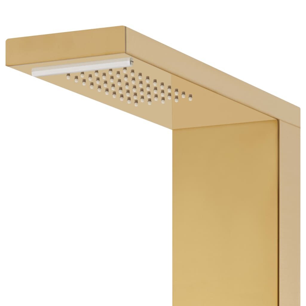 vidaXL Goud Douchepaneel - RVS - NIEUW - 35% Korting!