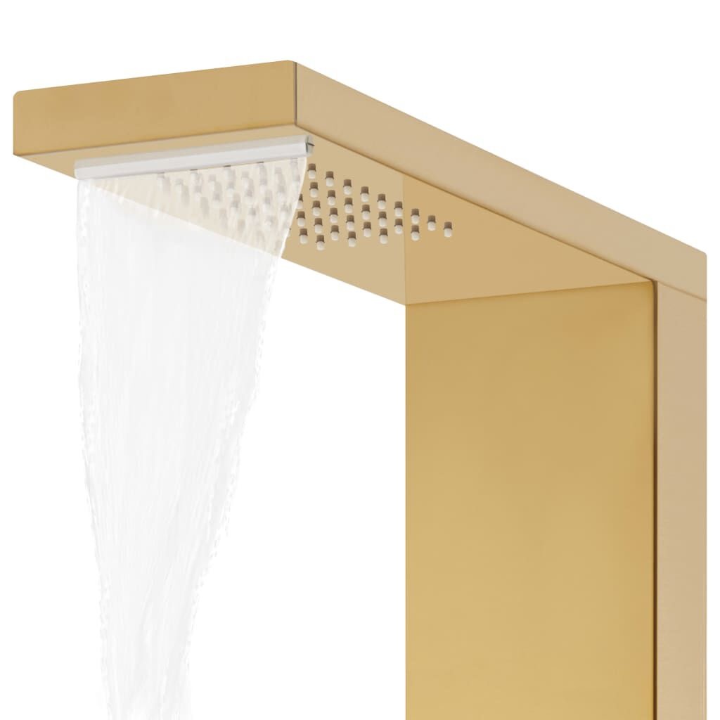 vidaXL Goud Douchepaneel - RVS - NIEUW - 35% Korting!