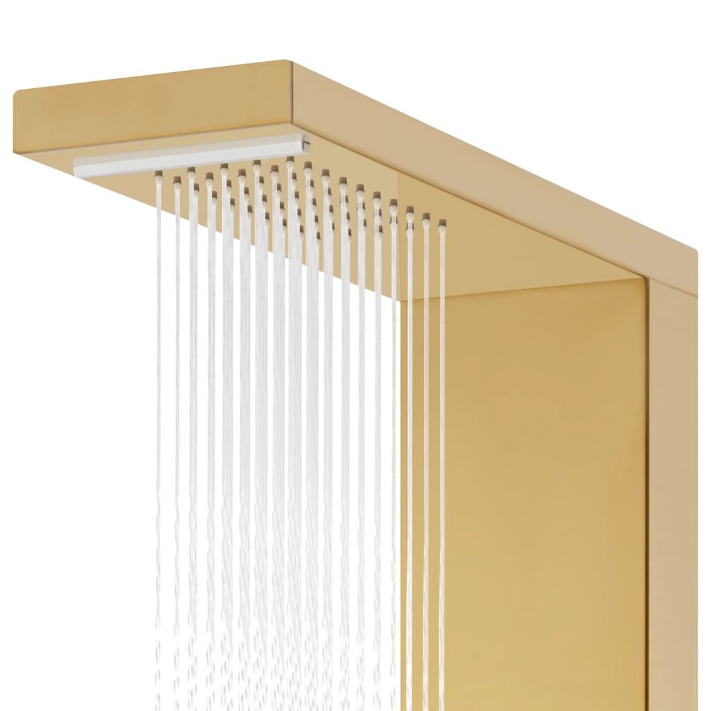 vidaXL Goud Douchepaneel - RVS - NIEUW - 35% Korting!