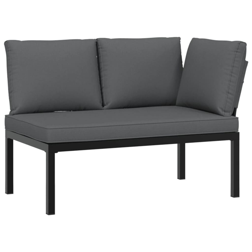 VidaXL Tuinbank Zwart + Kussens -35%! Aluminium Bank
