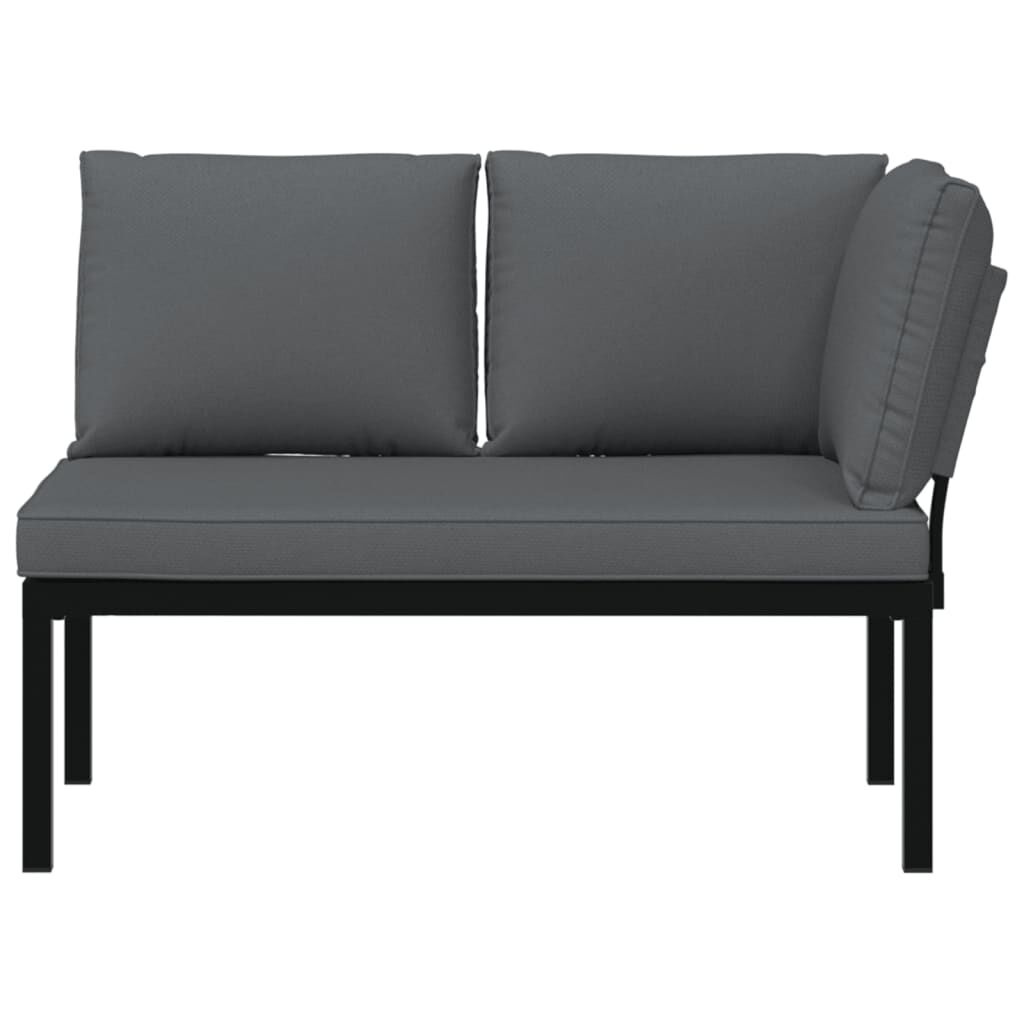 VidaXL Tuinbank Zwart + Kussens -35%! Aluminium Bank