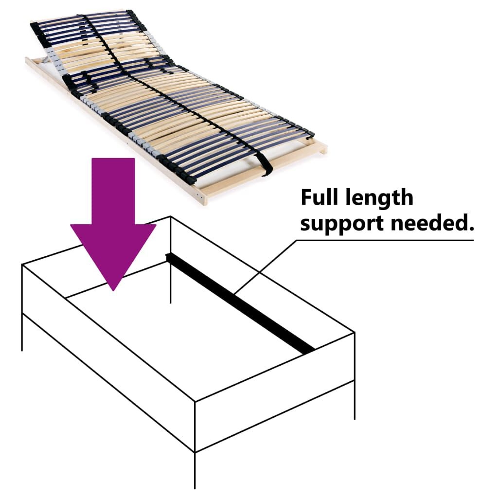 vidaXL Lattenbodem 80x200cm, 7 Zones - 45% Korting!