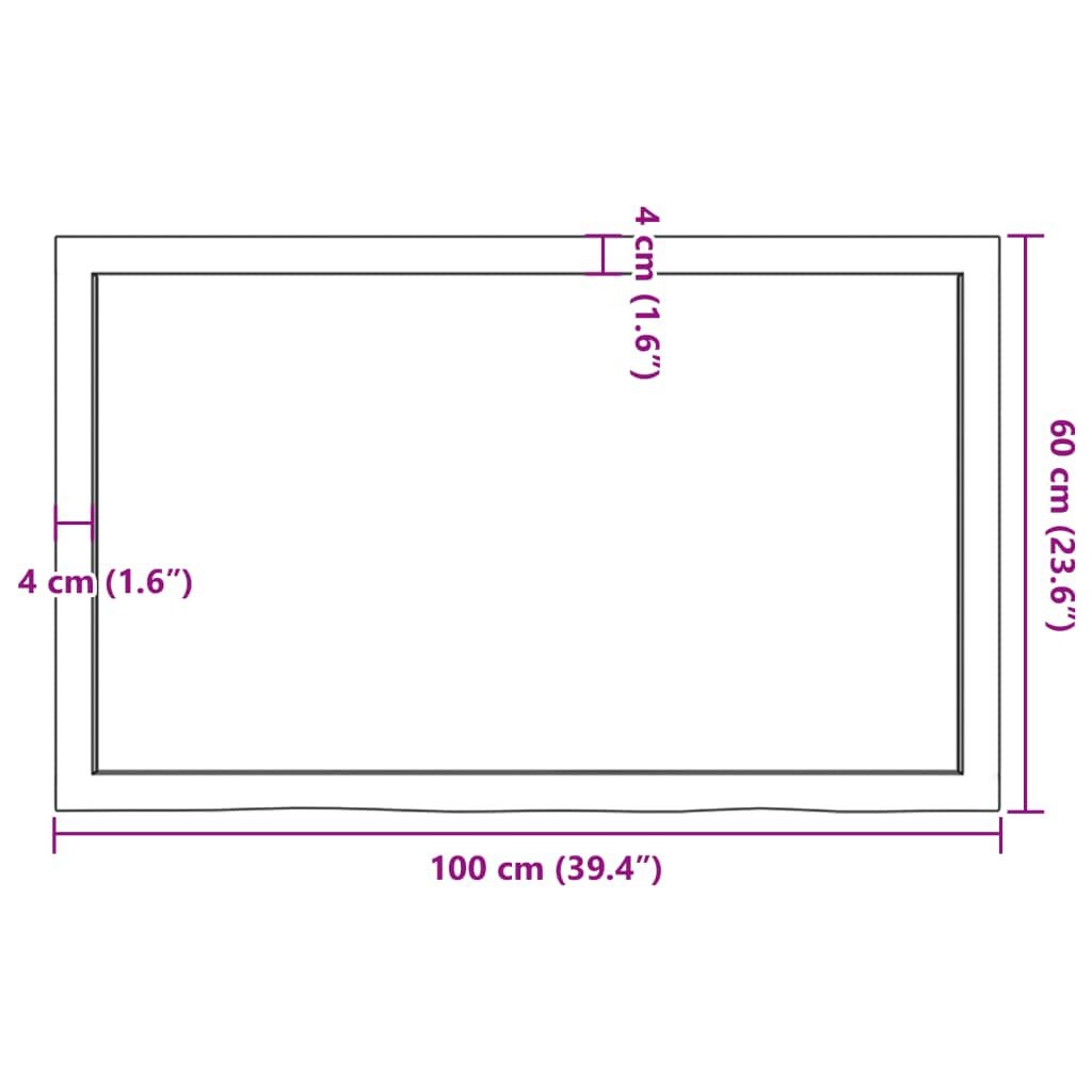 VidaXL Wandschap Eiken 100x60cm - 35% Korting!