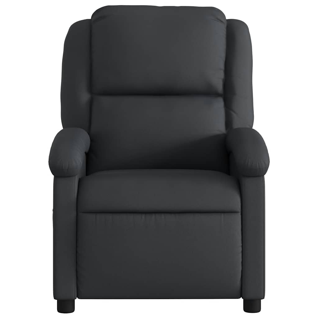 vidaXL Leren Fauteuil Zwart - 35% Korting! Zo Goed Als Nieuw
