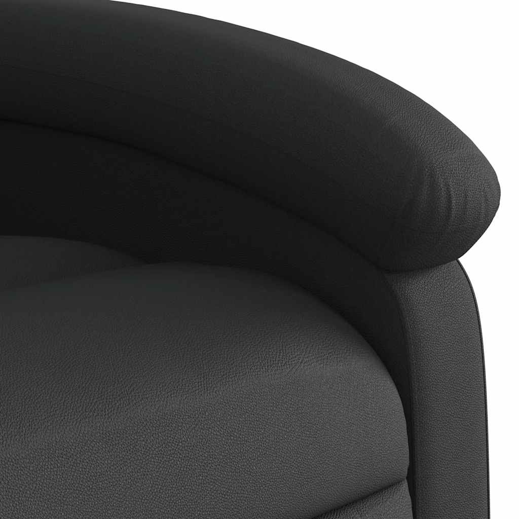 vidaXL Leren Fauteuil Zwart - 35% Korting! Zo Goed Als Nieuw