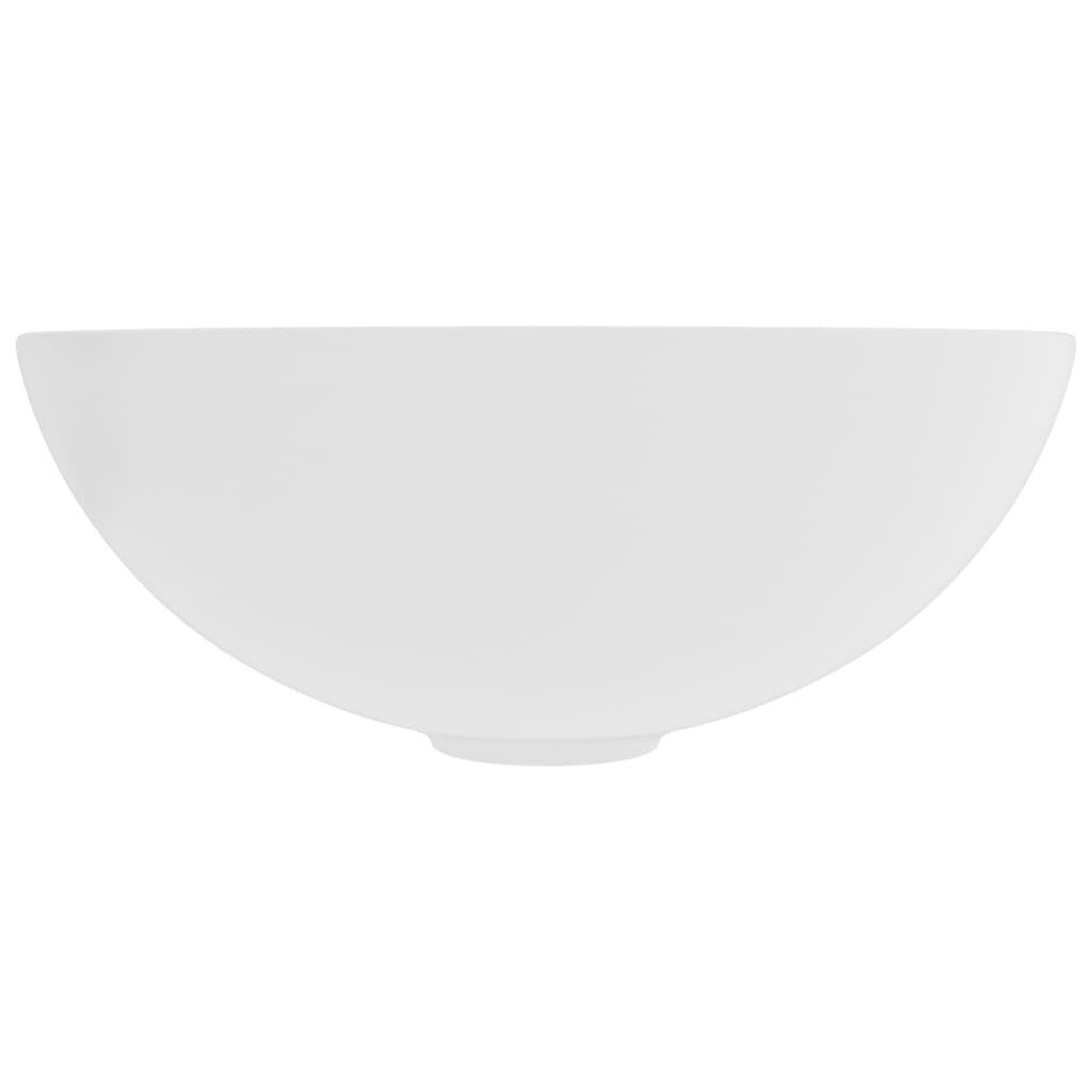 vidaXL Wastafel Matwit Rond - 35% Korting! (Schoonheidsfoutje)