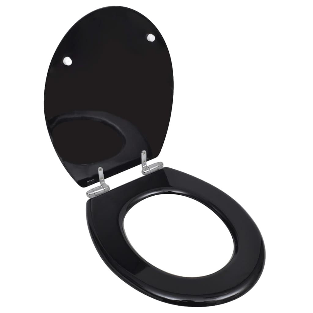 VidaXL Toiletbril Zwart Soft-Close - 35% Korting!