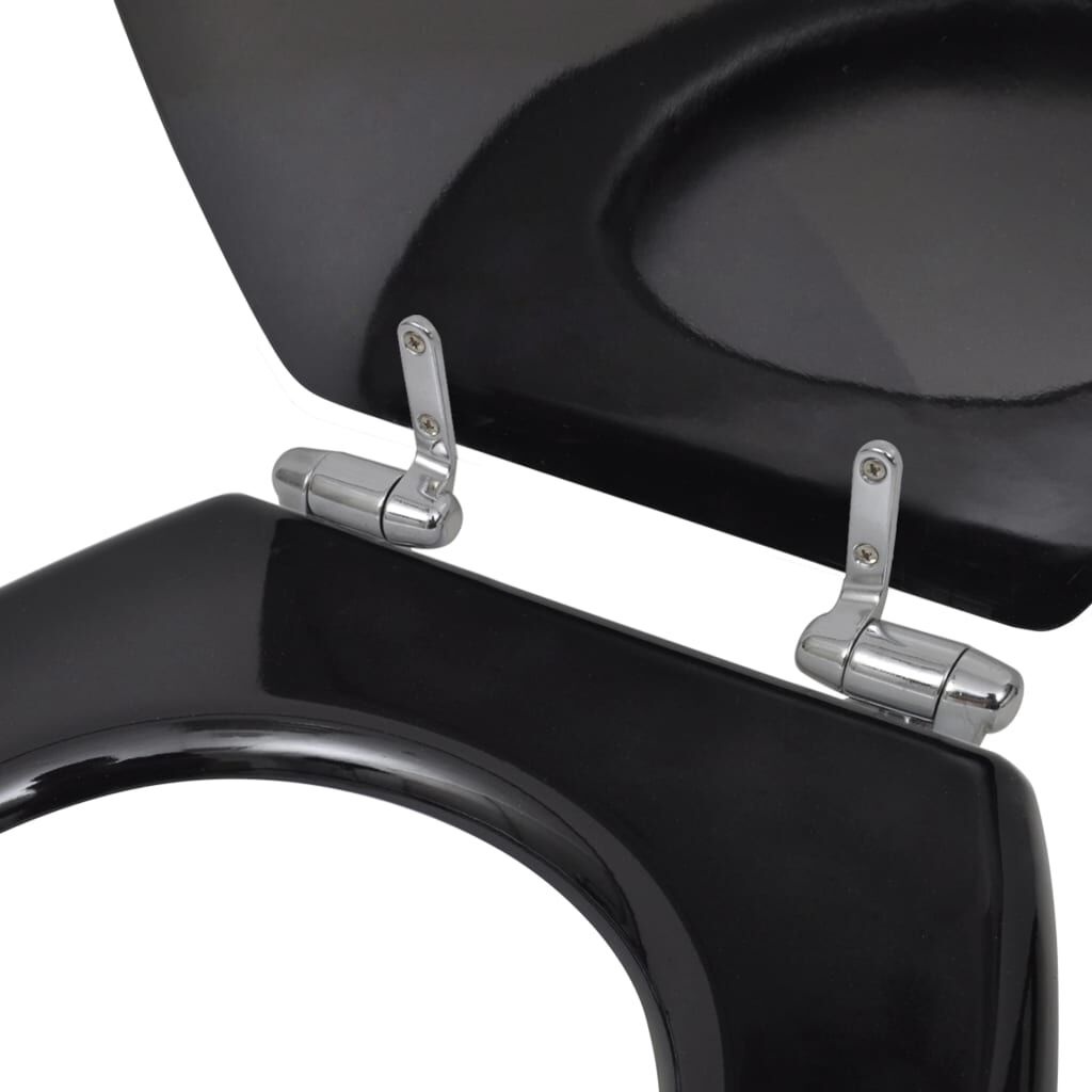 VidaXL Toiletbril Zwart Soft-Close - 35% Korting!