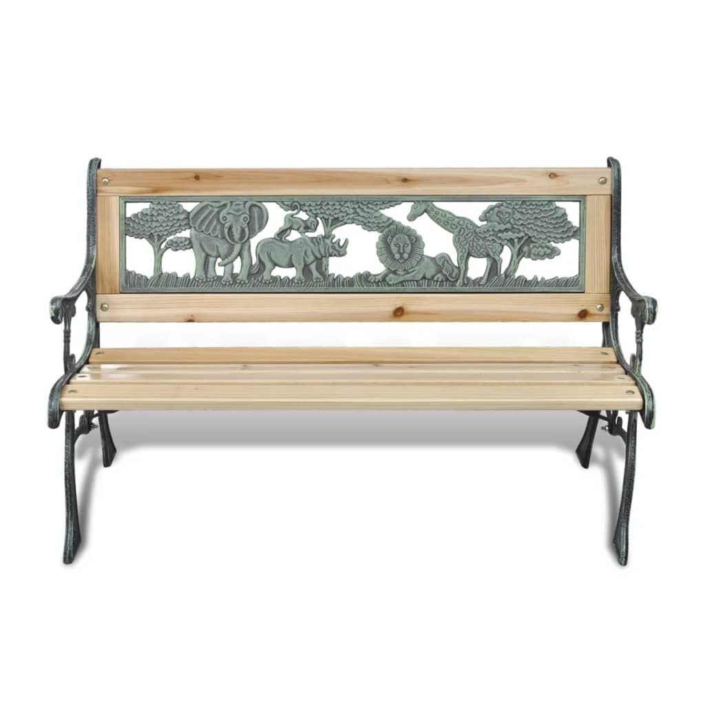 Kindertuinbank Hout 84cm - 35% Korting! (Lichte Gebruikssporen)