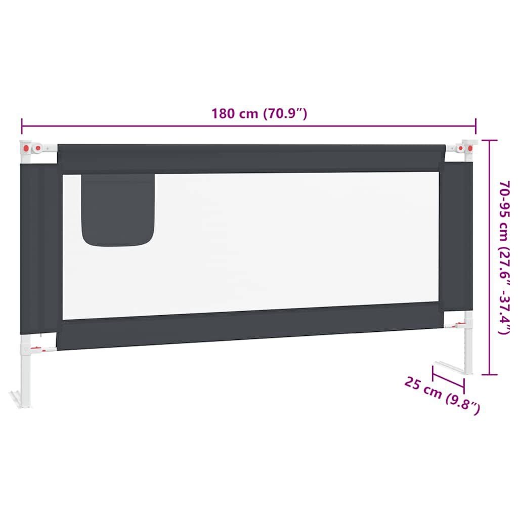 vidaXL Bedhekje 180cm Donkergrijs - 35% Korting!