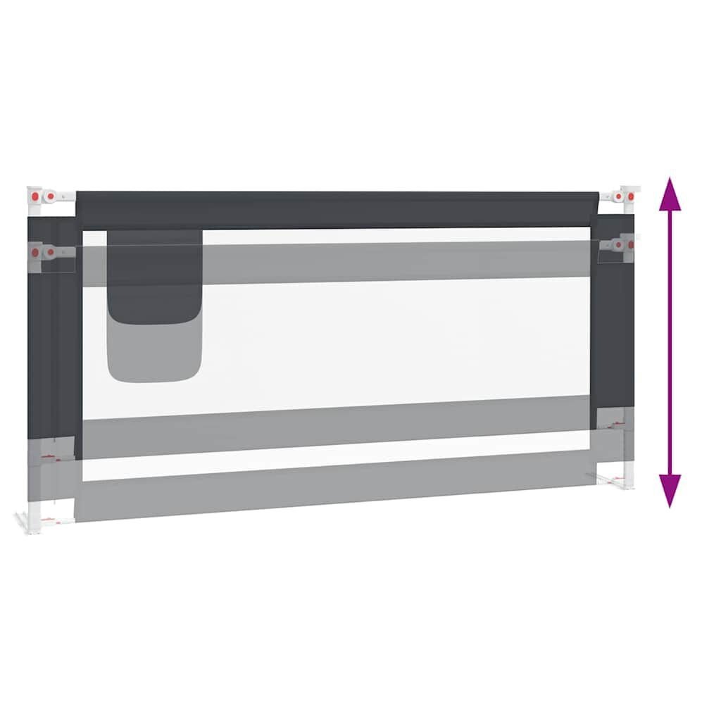 vidaXL Bedhekje Peuter Donkergrijs 190cm - 35% Korting!