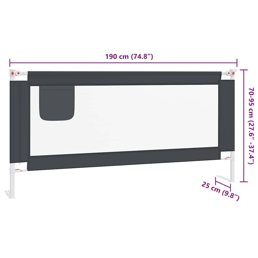 vidaXL Bedhekje Peuter Donkergrijs 190cm - 35% Korting!