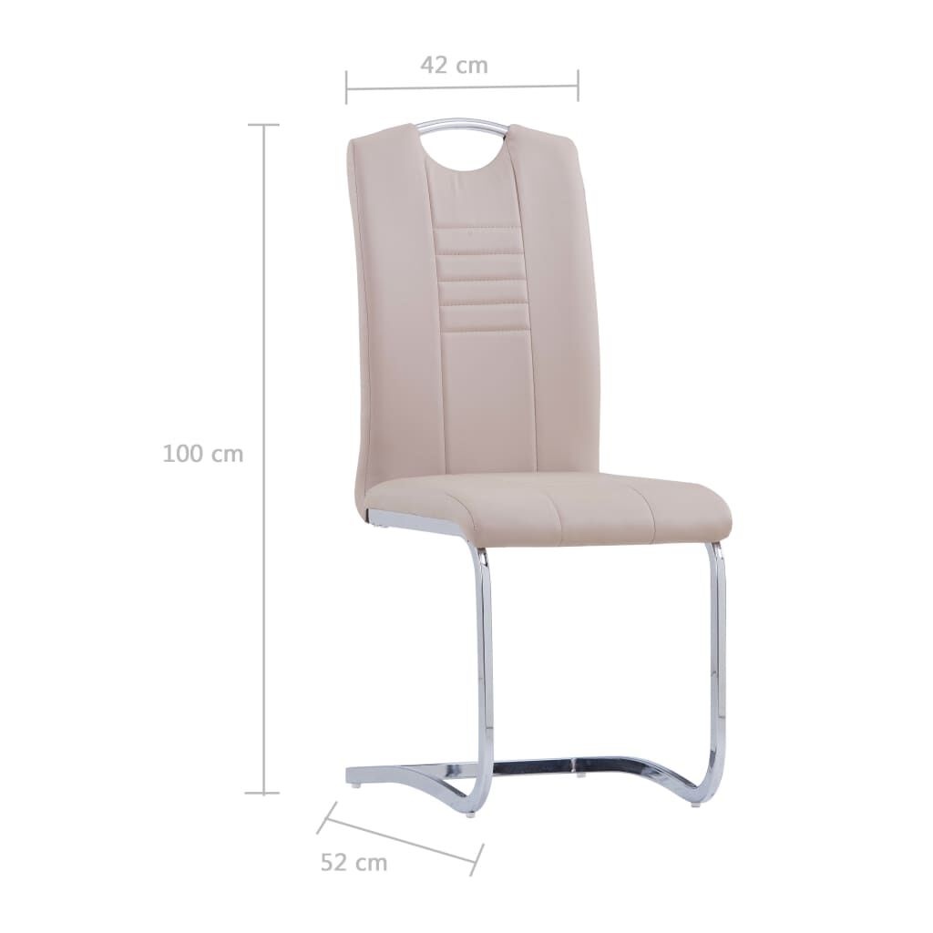 vidaXL Eetkamerstoelen (2 st.) Cappuccino - 53% Korting!