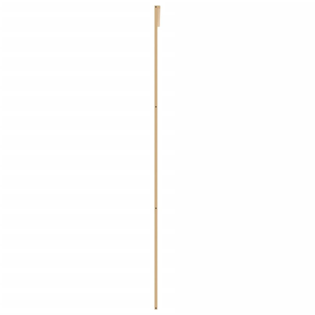 vidaXL Schuifdeur 90x205 cm helder ESG-glas en aluminium goudkleurig