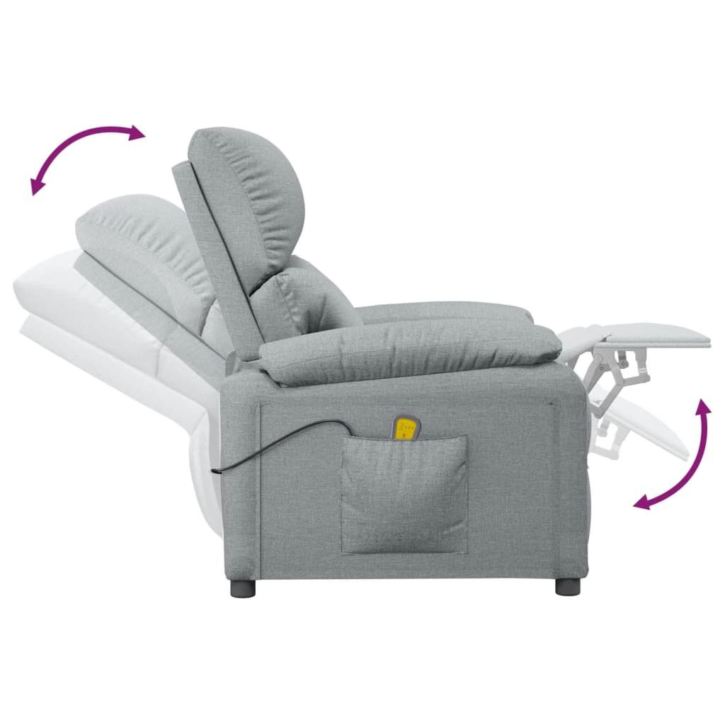 vidaXL Massagestoel Lichtgrijs - 53% Korting! Gebruikssporen