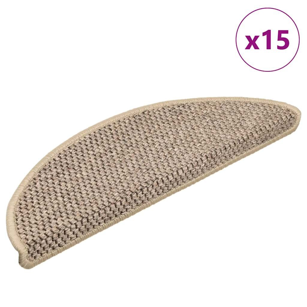 Trapmatten Zelfklevend 15 st. Donkerbeige -47% Korting!