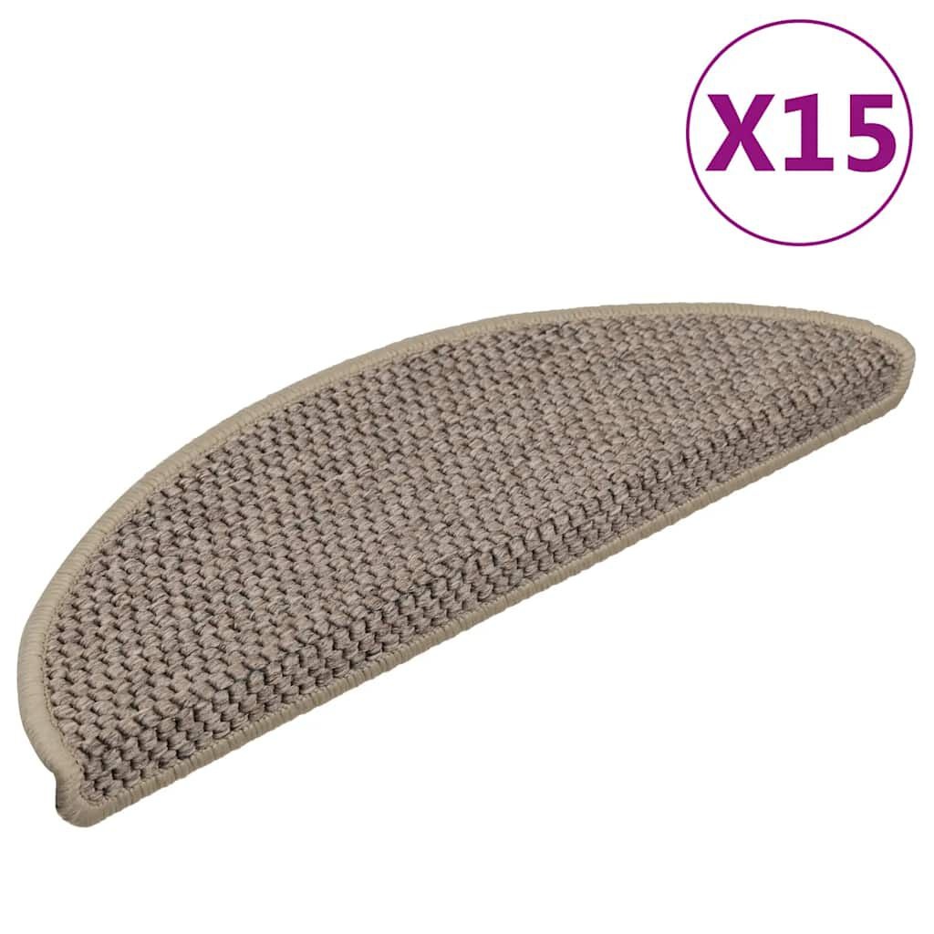 Trapmatten Zelfklevend 15 st. Donkerbeige -47% Korting!