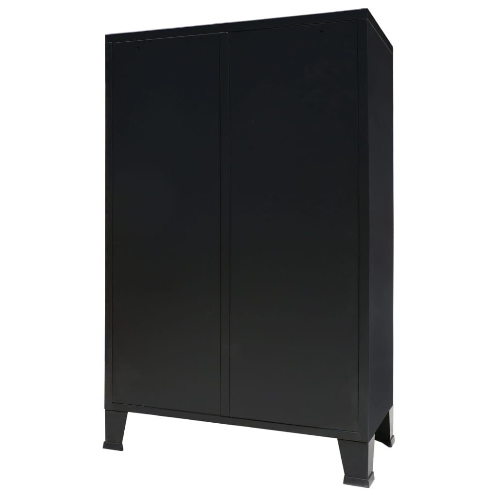 vidaXL Industriële Kledingkast Zwart - 67x35x107cm - 47% Korting!
