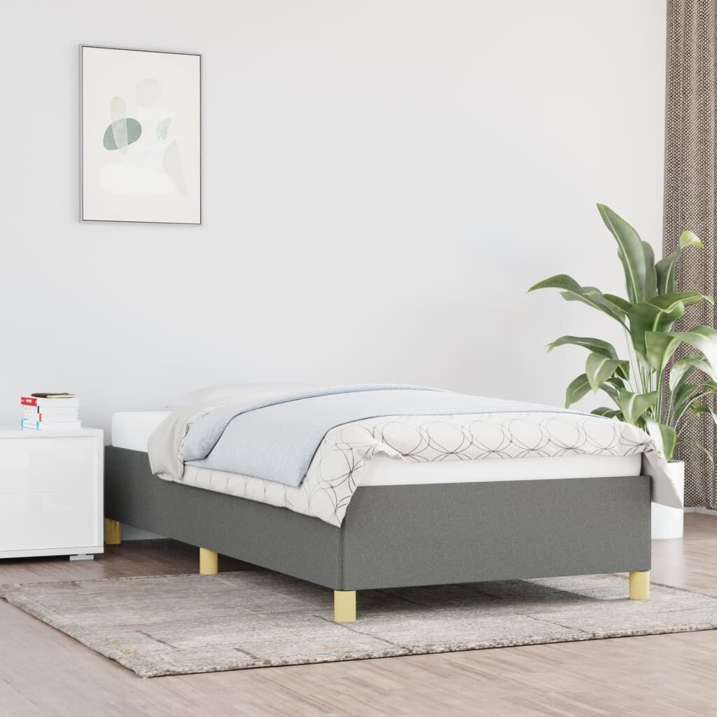 VidaXL Bedframe 90x190cm Donkergrijs - Nu 47% Korting!