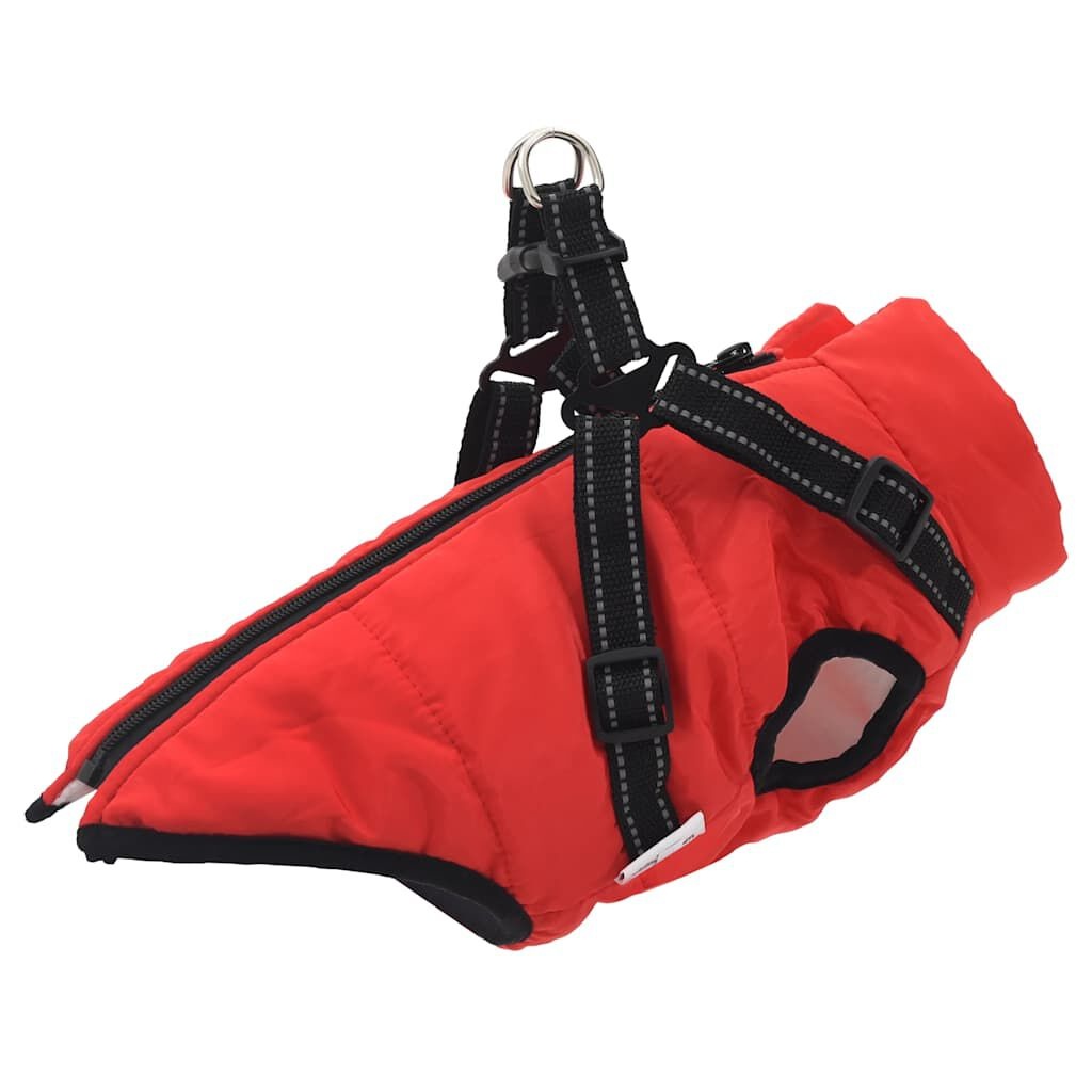 VidaXL Hondenjas met Harnas Rood L28 - 47% Korting!