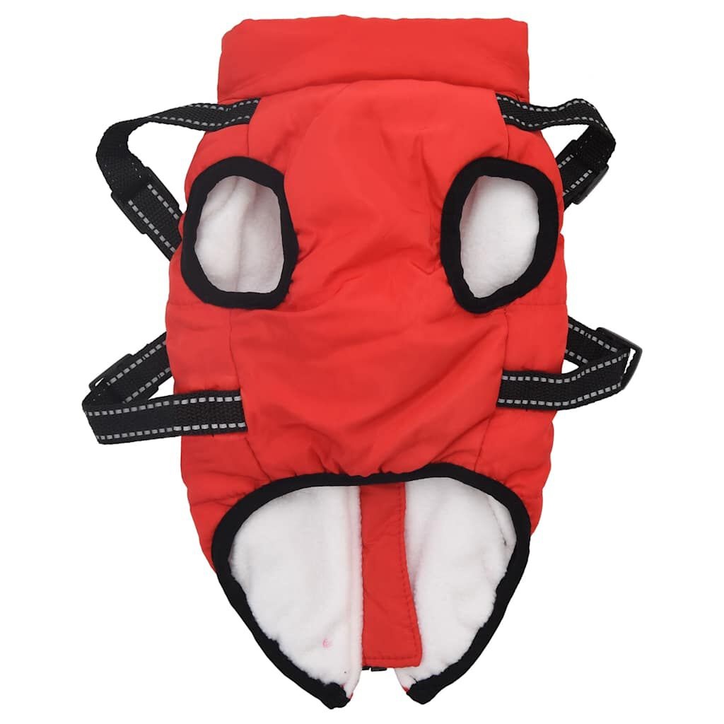 VidaXL Hondenjas met Harnas Rood L28 - 47% Korting!
