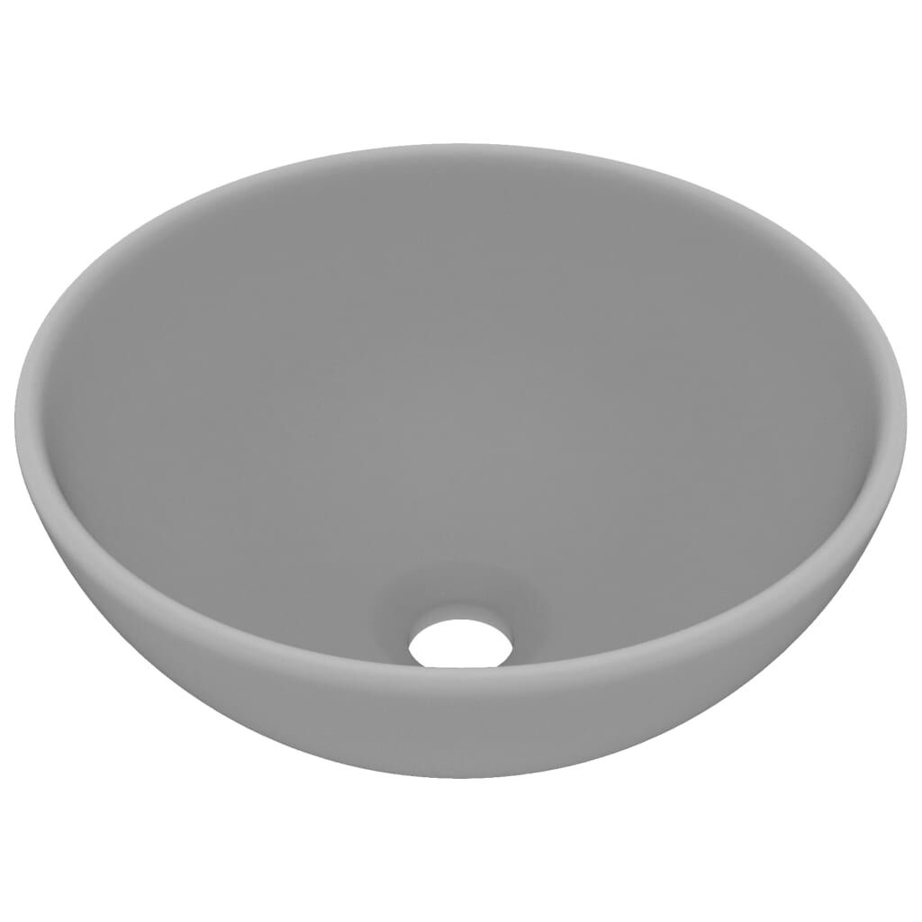 vidaXL Wastafel Lichtgrijs Keramiek 32,5cm - 65% Korting!