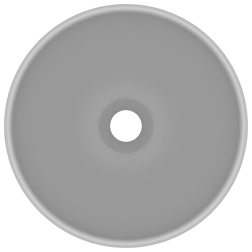 vidaXL Wastafel Lichtgrijs Keramiek 32,5cm - 65% Korting!