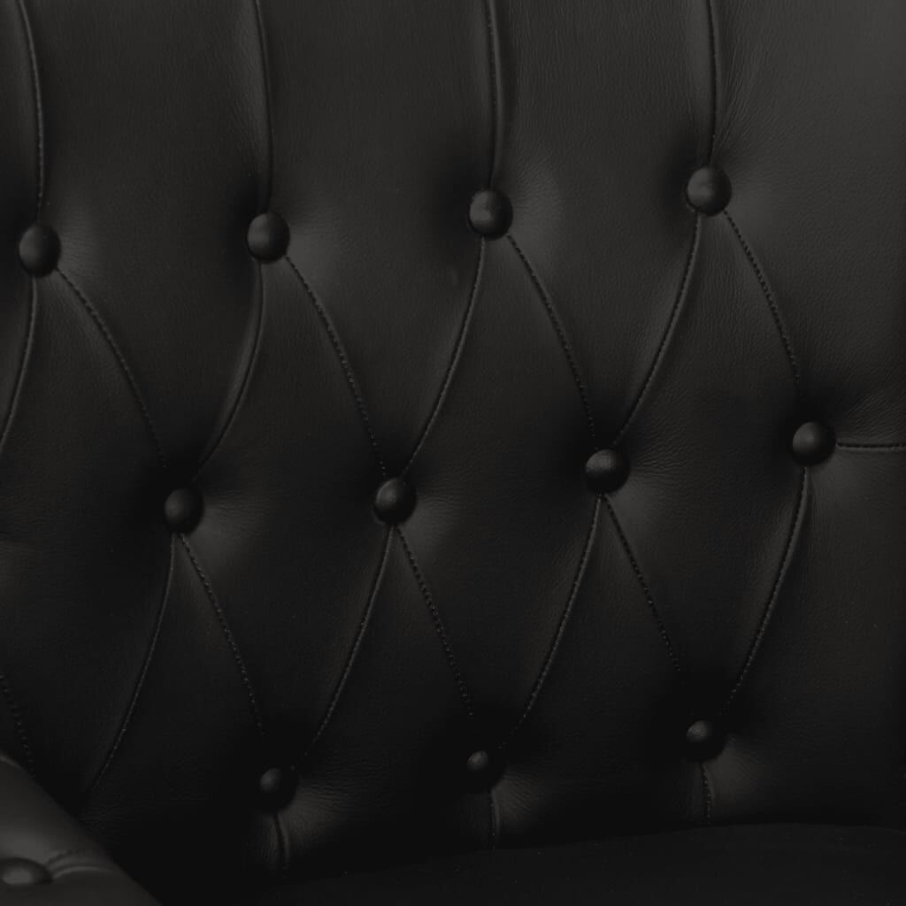 vidaXL Zwarte Geitenleren Fauteuil - 47% Korting!