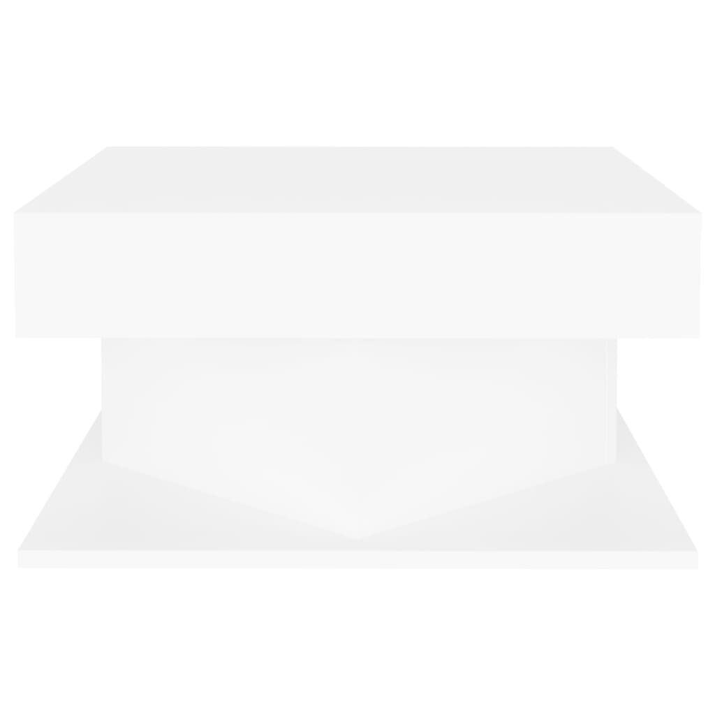 Salontafel Wit Hout 57x57cm - Retourdeal! 41% Korting