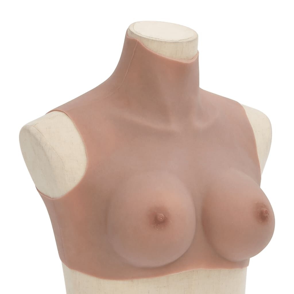 VidaXL Borstprothese C-cup Tan Silicone - 50% Korting!