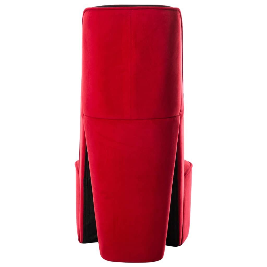 VidaXL Hakstoel Rood Fluweel - 41% Korting!