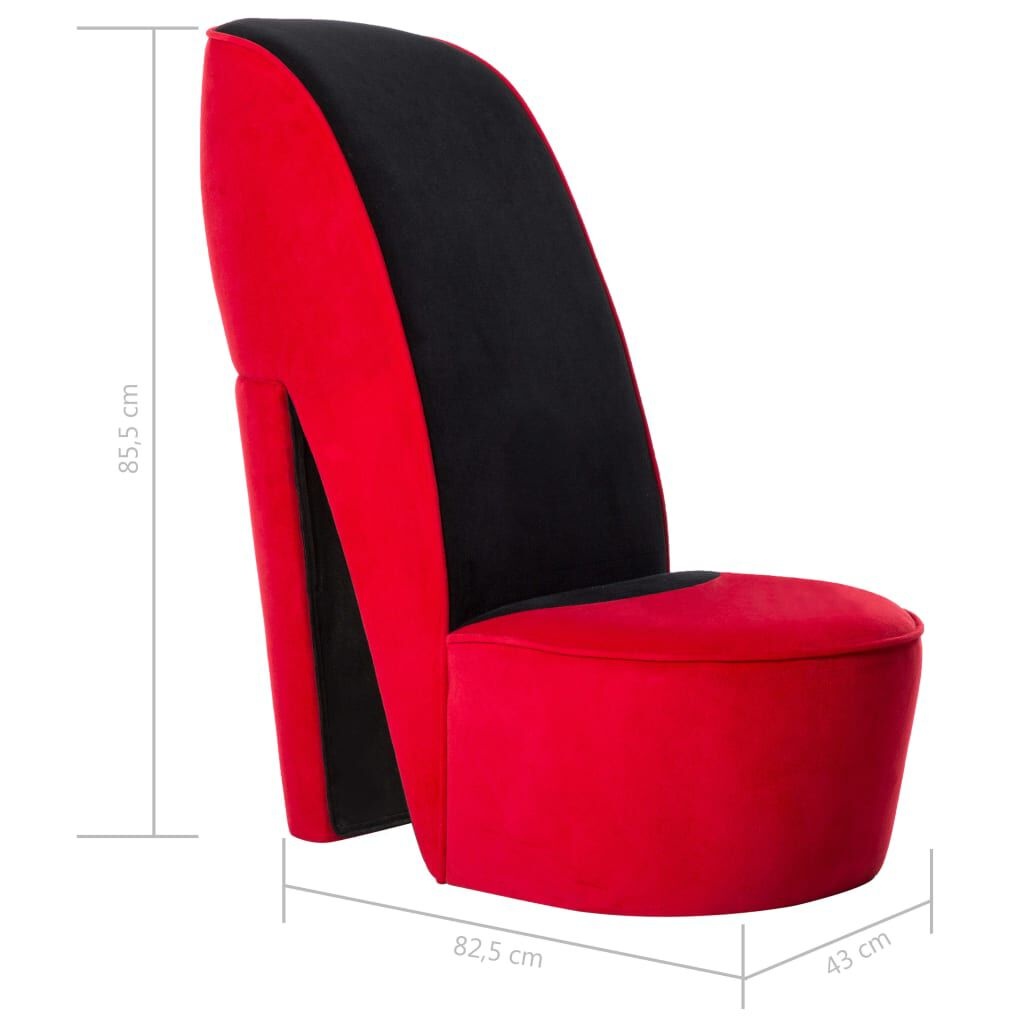 VidaXL Hakstoel Rood Fluweel - 41% Korting!