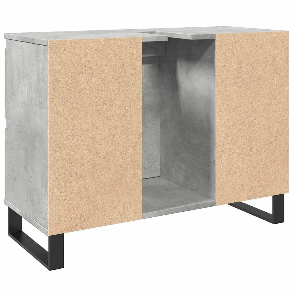 vidaXL Badkamerkast Betongrijs 80cm - 42% Korting! (Beschadigde Verpakking)