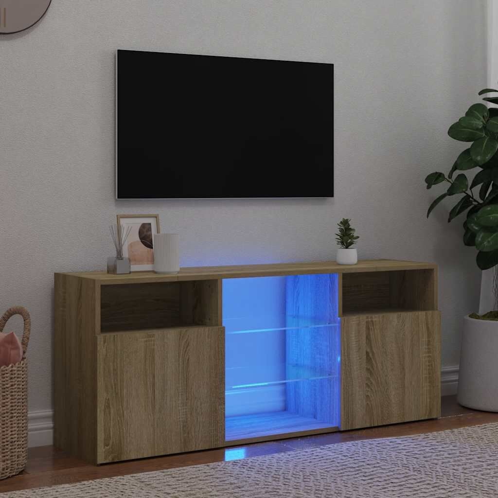 vidaXL TV Meubel Sonoma Eiken LED - 42% Korting!
