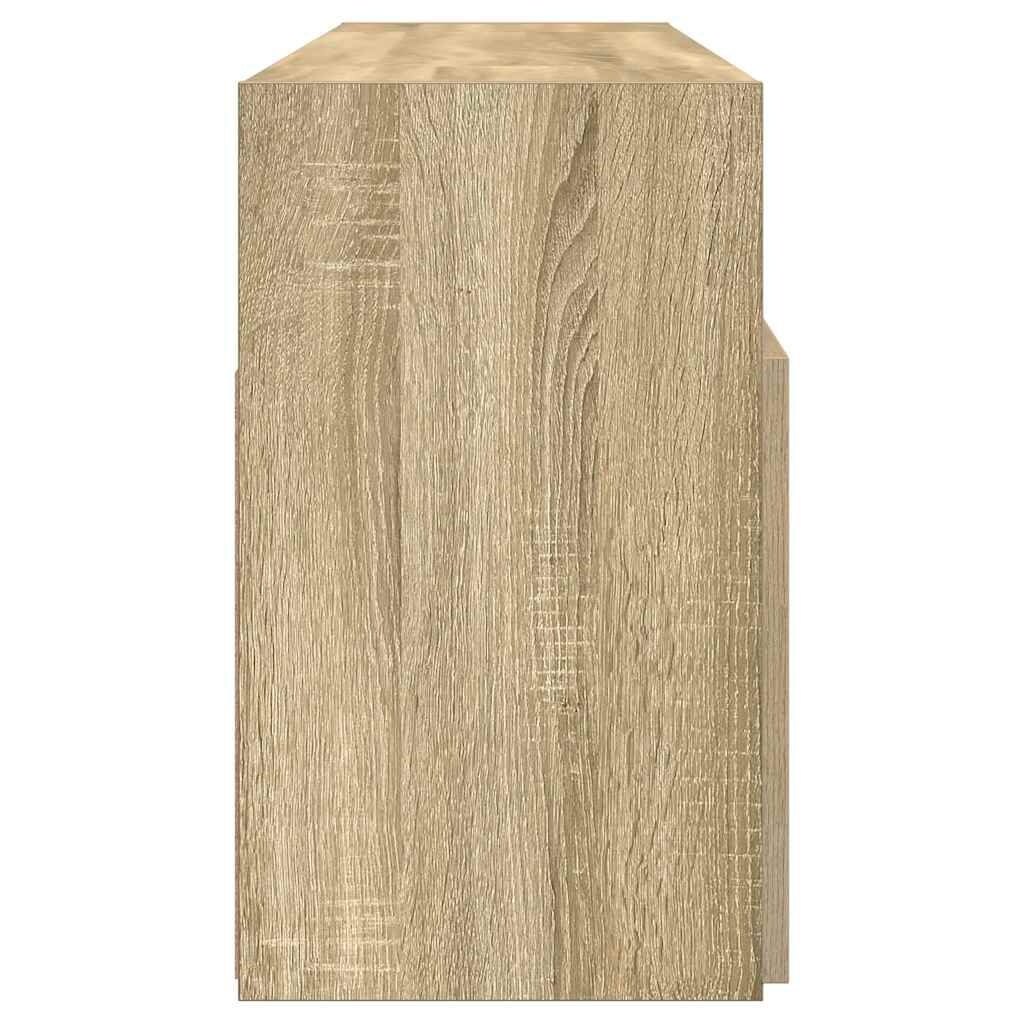 vidaXL TV Meubel Sonoma Eiken LED - 42% Korting!